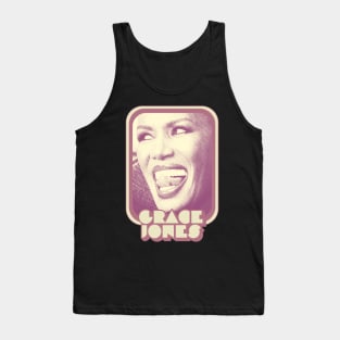 Grace Jones / Retro Style 80s Aesthetic Design Tank Top